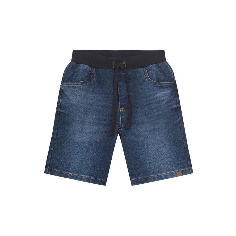 Bermuda infantil menino em jeans Brandili-Azul