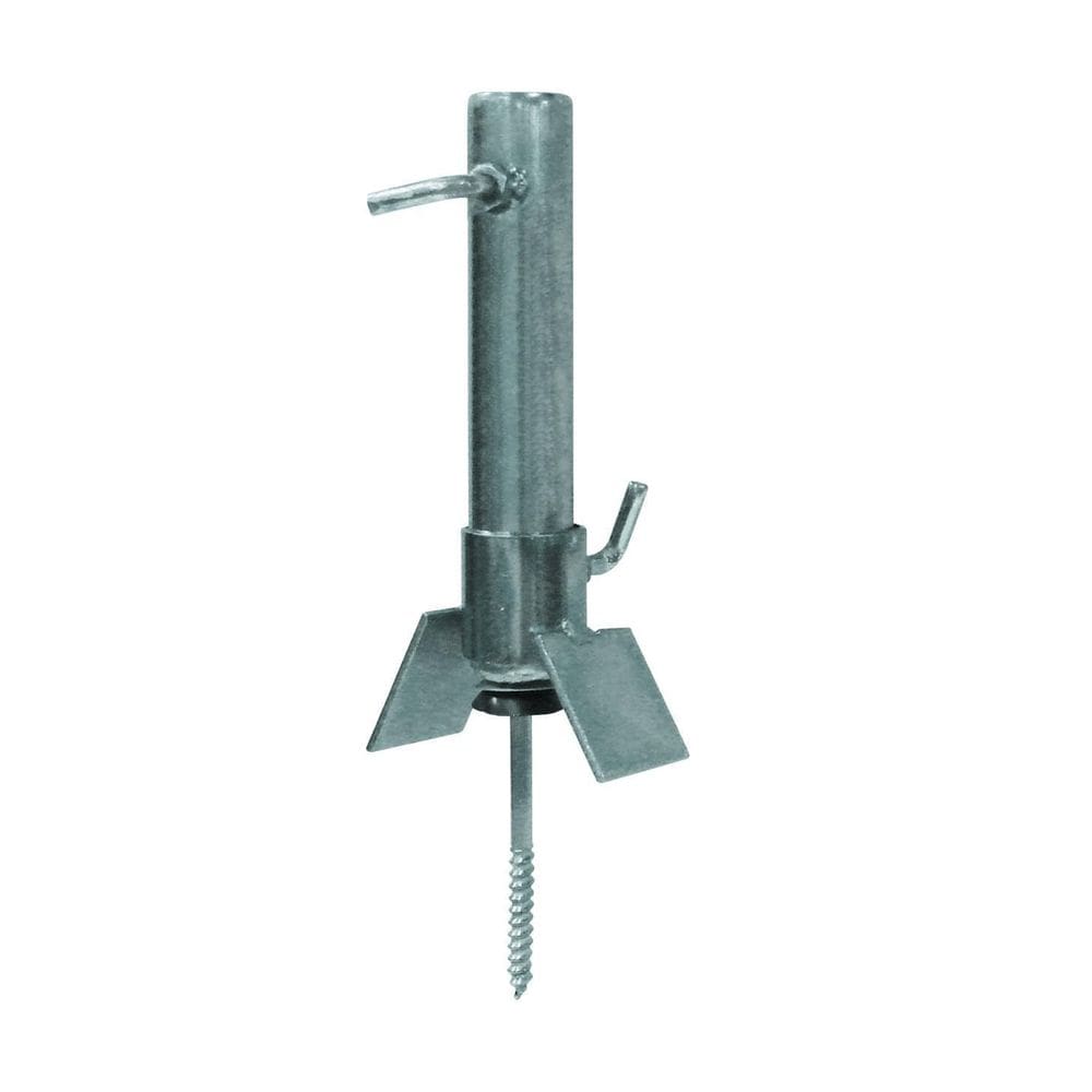 Suporte Antena 10-A Telha Brasilit 32Mm Tubo 3/ 4 Prata