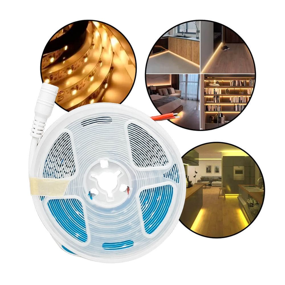 Fita LED 12V SMD 3528 Branco Quente 5M