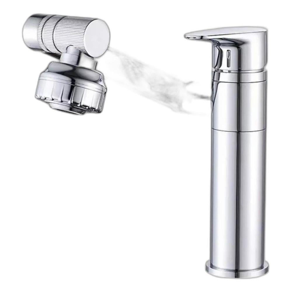 Torneira Banheiro Rotativa 360 Monocomando Lavabo Luxo Prata