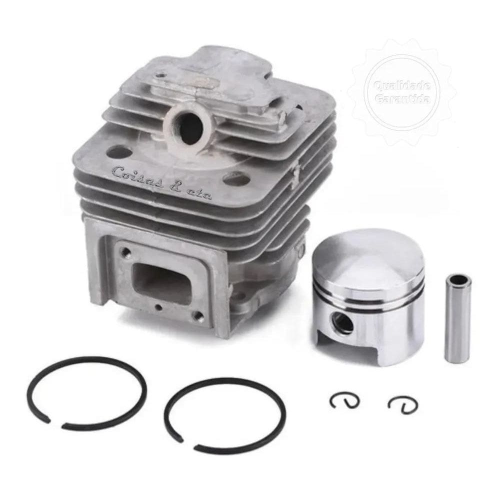 2X Kit Cilindro Pistão Aneis Para Roçadeira 43Cc Toyama Naka