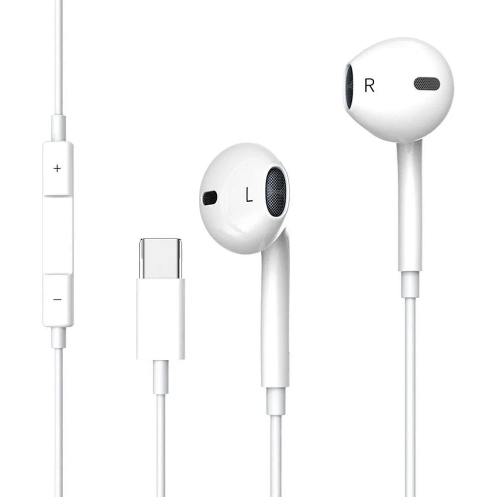 Fone De Ouvido In-Ear Tipo C Conexão Digital Áudio Potente