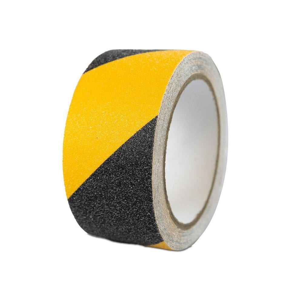 Fita Antiderrapante Piso Amarelo/Preto Autoadesiva 50X20M