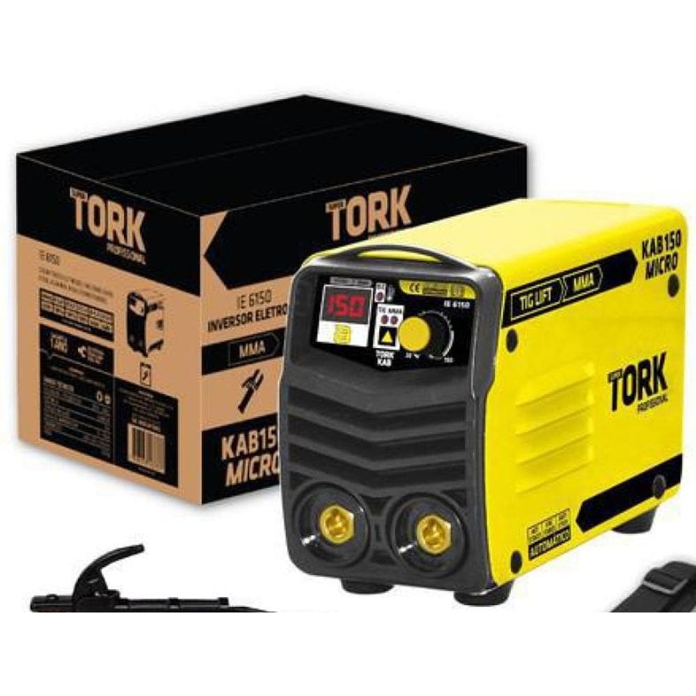 Maquina De Solda Inversora Bivolt Kab 150 Micro Tig Tork