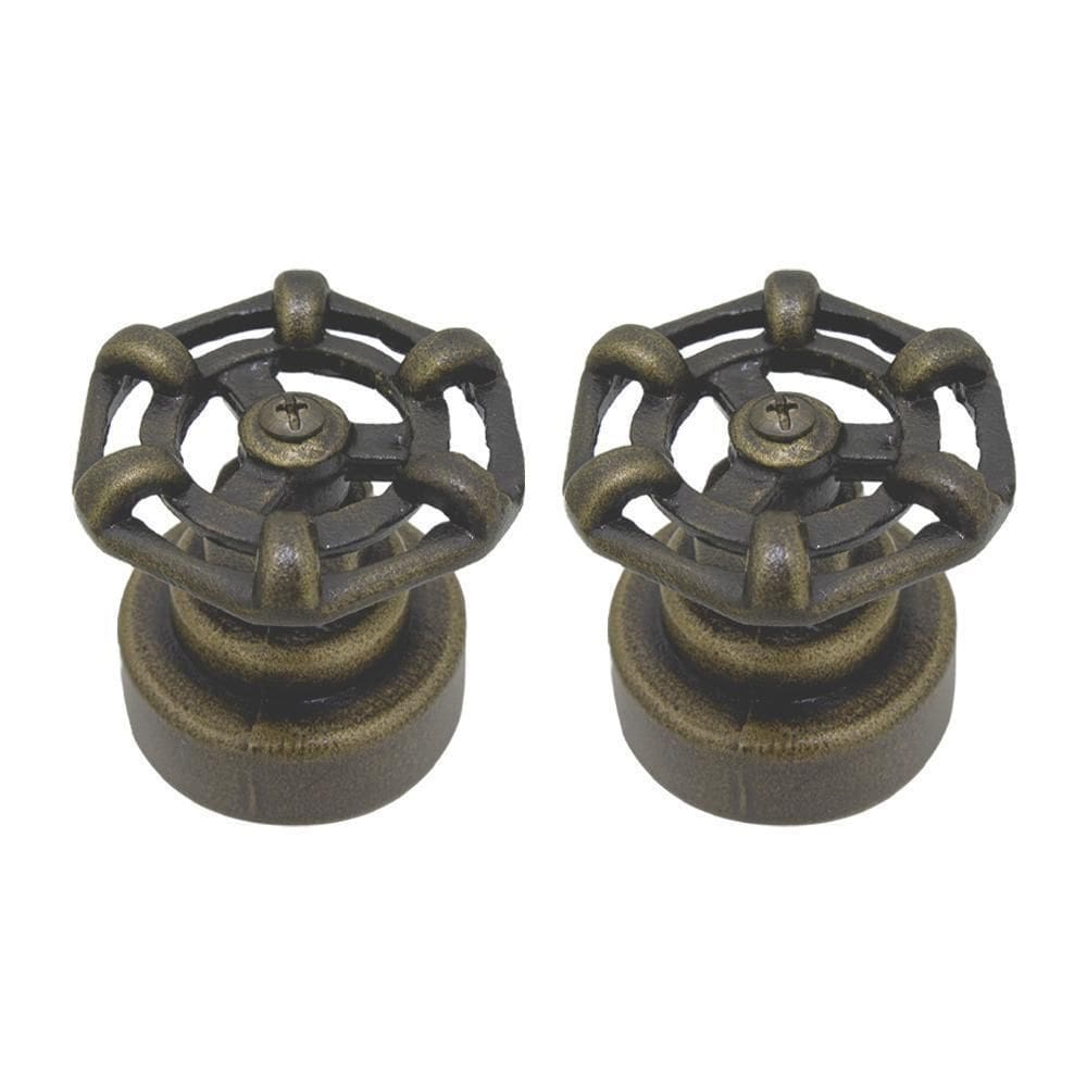 Kit 2 Acabamentos Registro Industrial Pressão Gav Ouro Velho