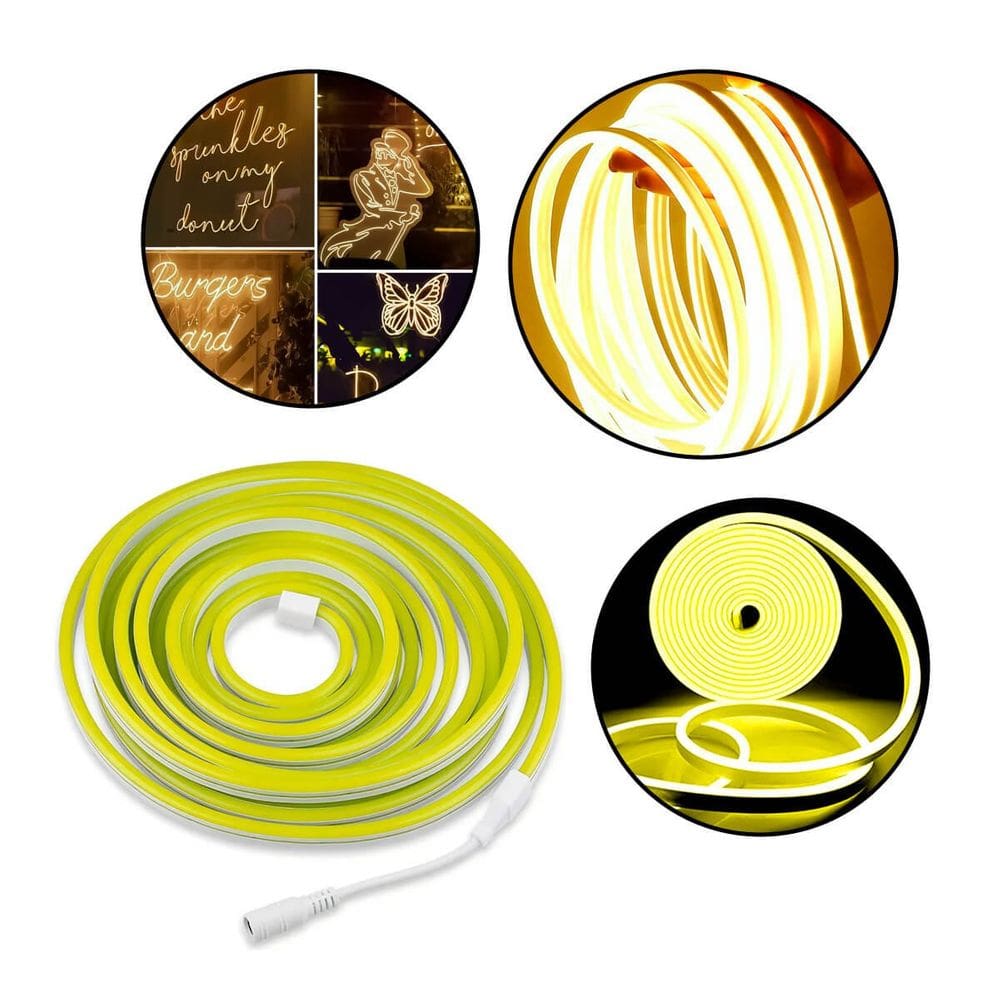 Iluminação LED Neon Flexível Amarelo 5M