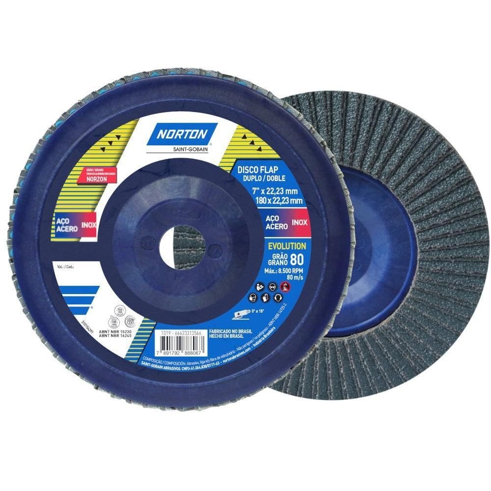 Disco De Lixa Flap Disc Reto 7Pol - R822 - Norton