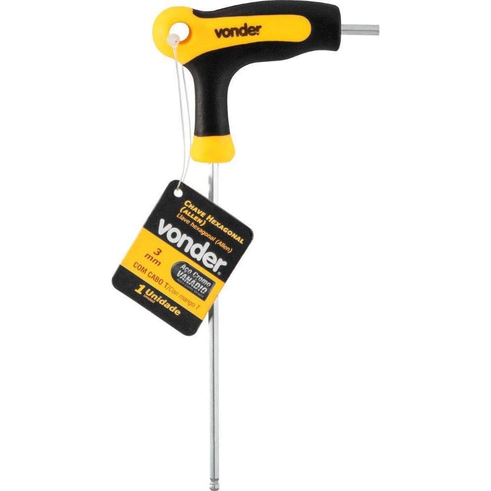 Chave Allen Abaulada 3,0Mm Com Cabo T Vonder