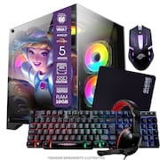 PC Gamer AMD Ryzen 5 4600G  16GB RAM  Placa de video Radeon Vega 7  SSD 480GB  Fonte 550W + Kit Gamer Completo