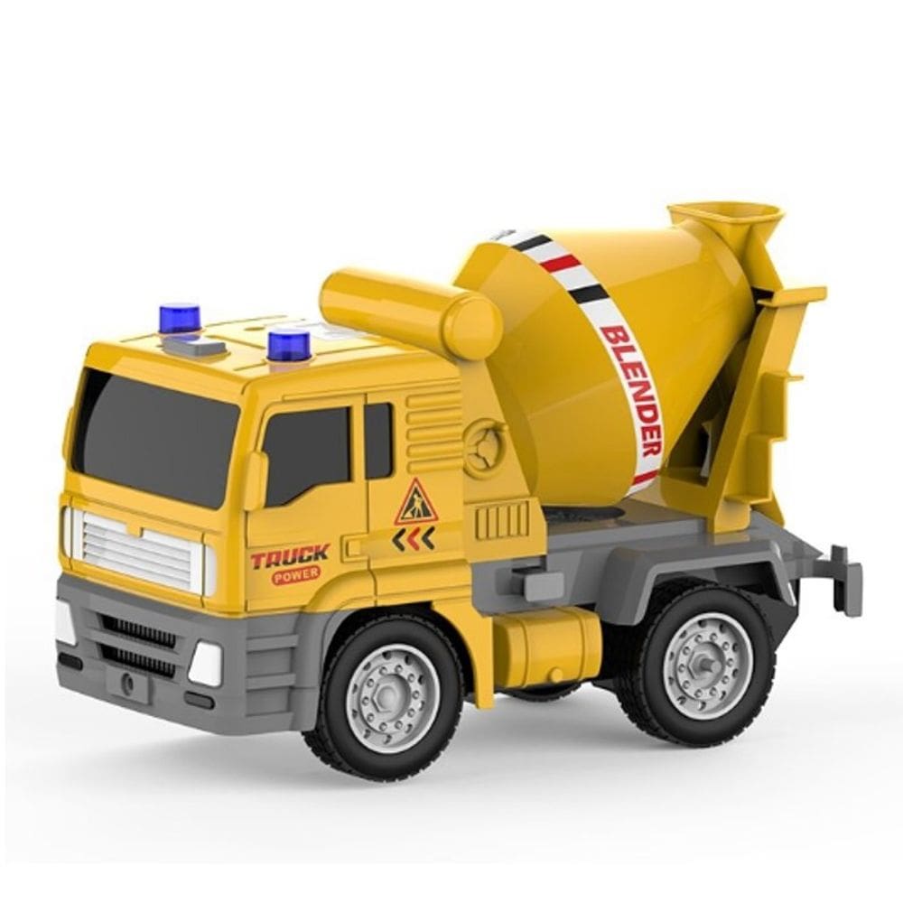 Caminhão Construtor Betoneira com luz e som - SHINY TOYS