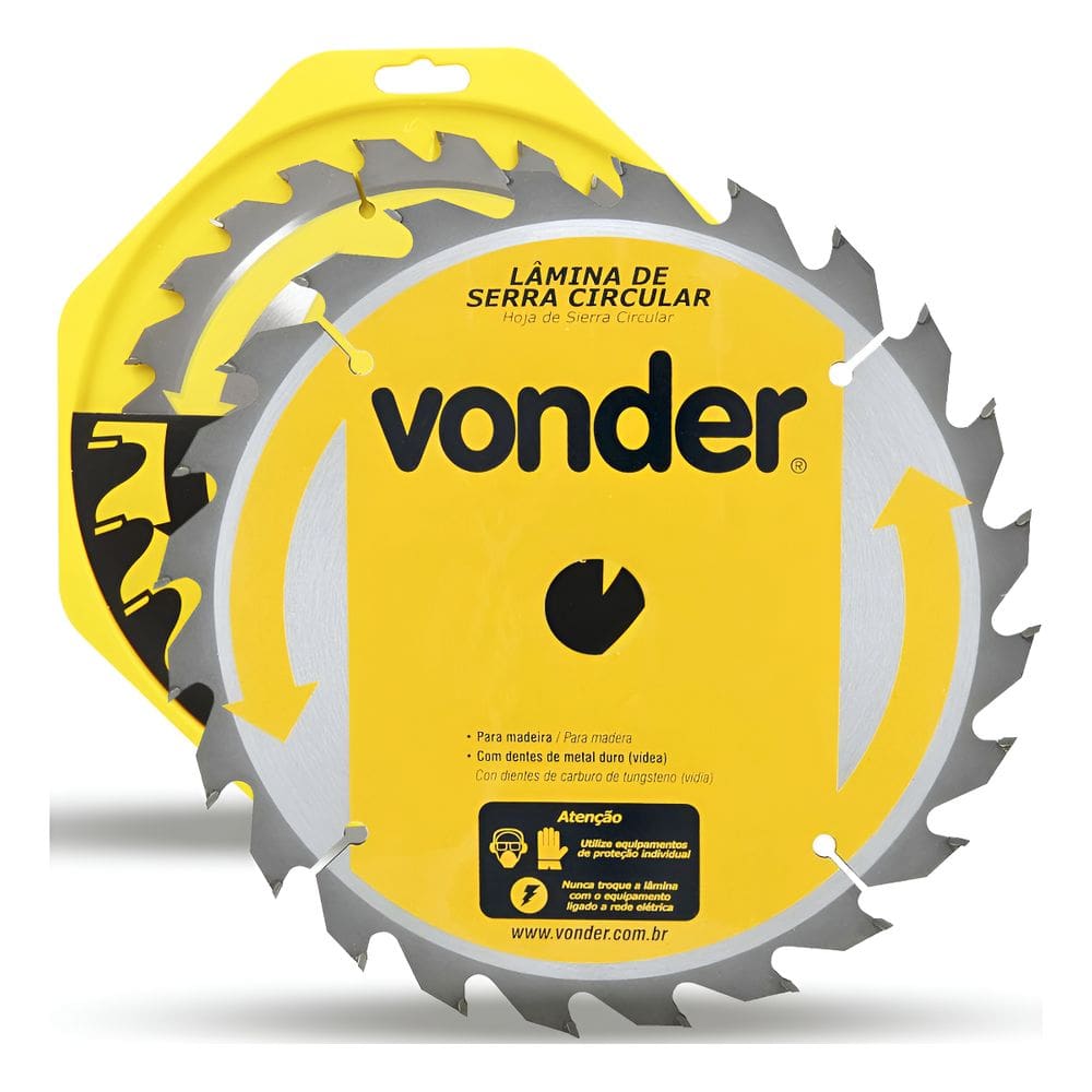 Lâmina de Serra Circular Vídea 235x25mm 24 Dentes Vonder