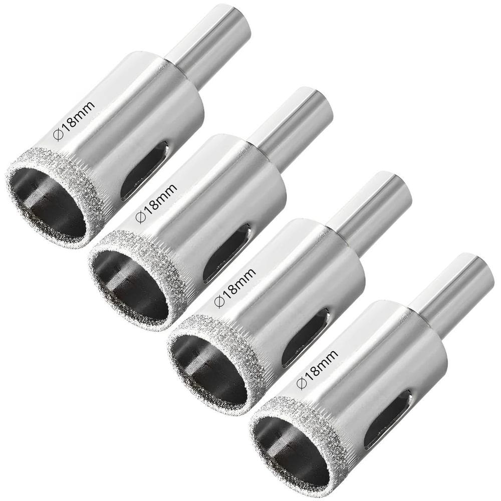 Serra Copo Diamantada 18Mm Porcelanato Vidro Mármore 04 Un