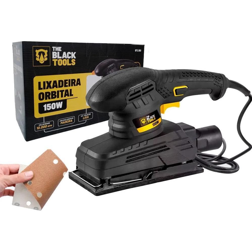 2X Lixadeira Orbital Lixa 10000Rpm 150W Cor Preto Frequência