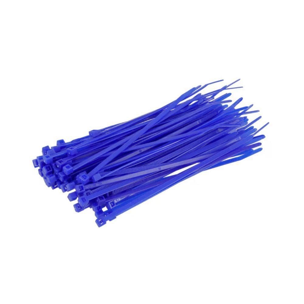 Abraçadeira Nylon Starfer Azul 300Mm X 3,6Mm 100