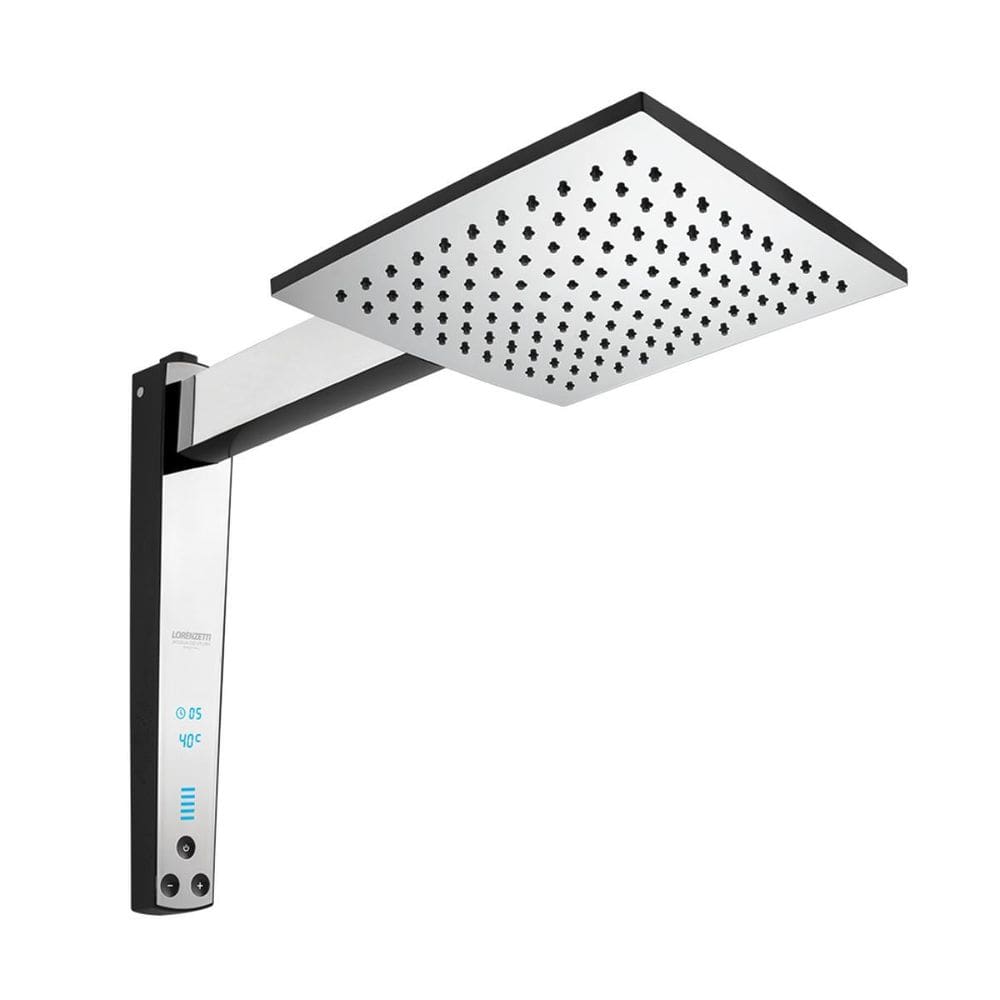 Chuveiro Acqua Century Digital Preto Cromado 220V Lorenzetti
