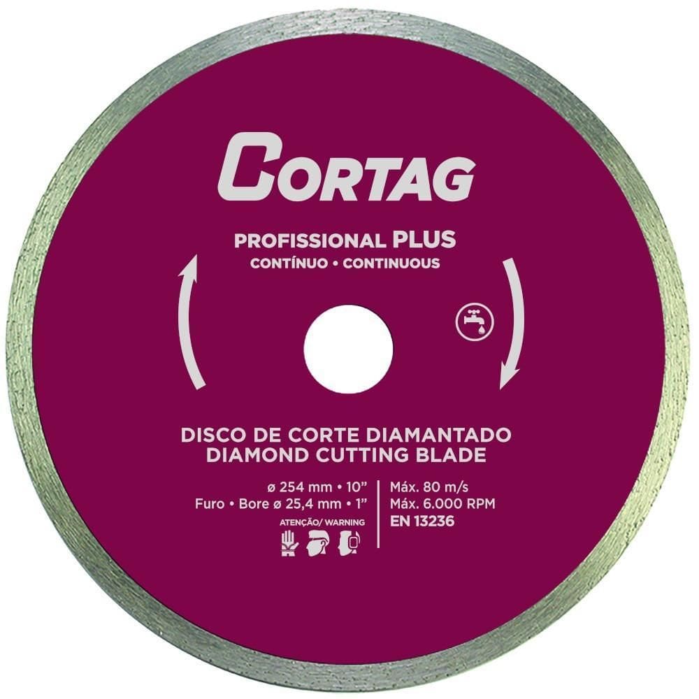 Disco Diamantado Plus 250 Mm - Cortag