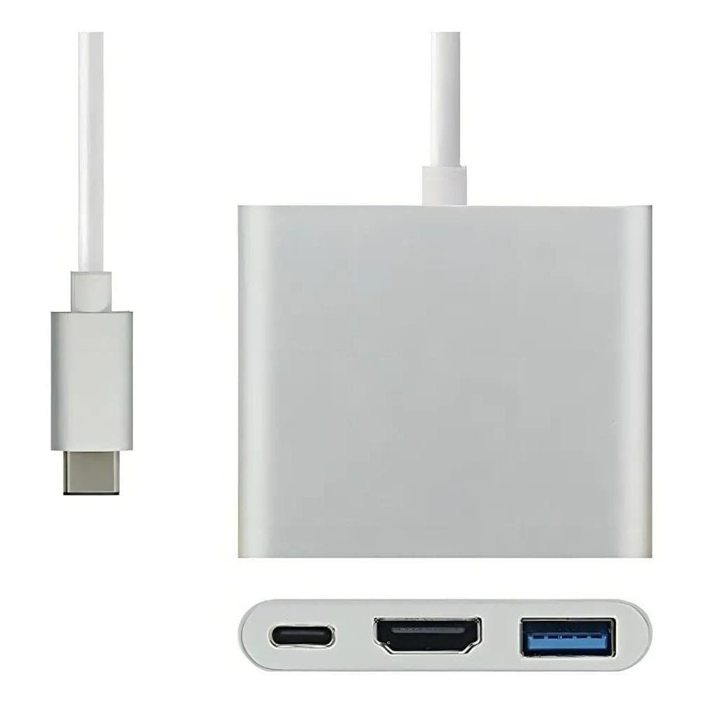 2X Adaptador Usb 3.1 Tipo C Thunderbolt 3.0 X Hdmi Usb 3 Tip