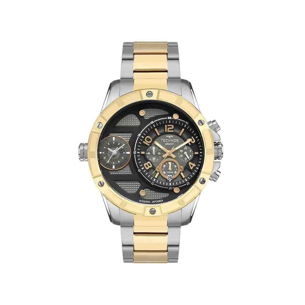 Relógio Technos Legacy Prata/Dourado Masculino Os2A2Maqac/1P