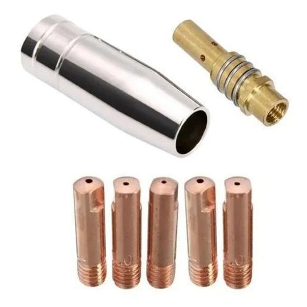 2X Kit Tocha Solda Migflex 160/250 Bocal Difusor Bico 0,8Mm