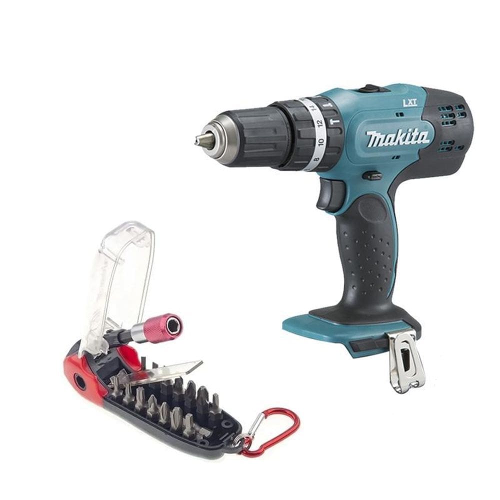 Parafusadeira Furad Makita 18V Dhp453Z Sem Bateria + Jg Bits