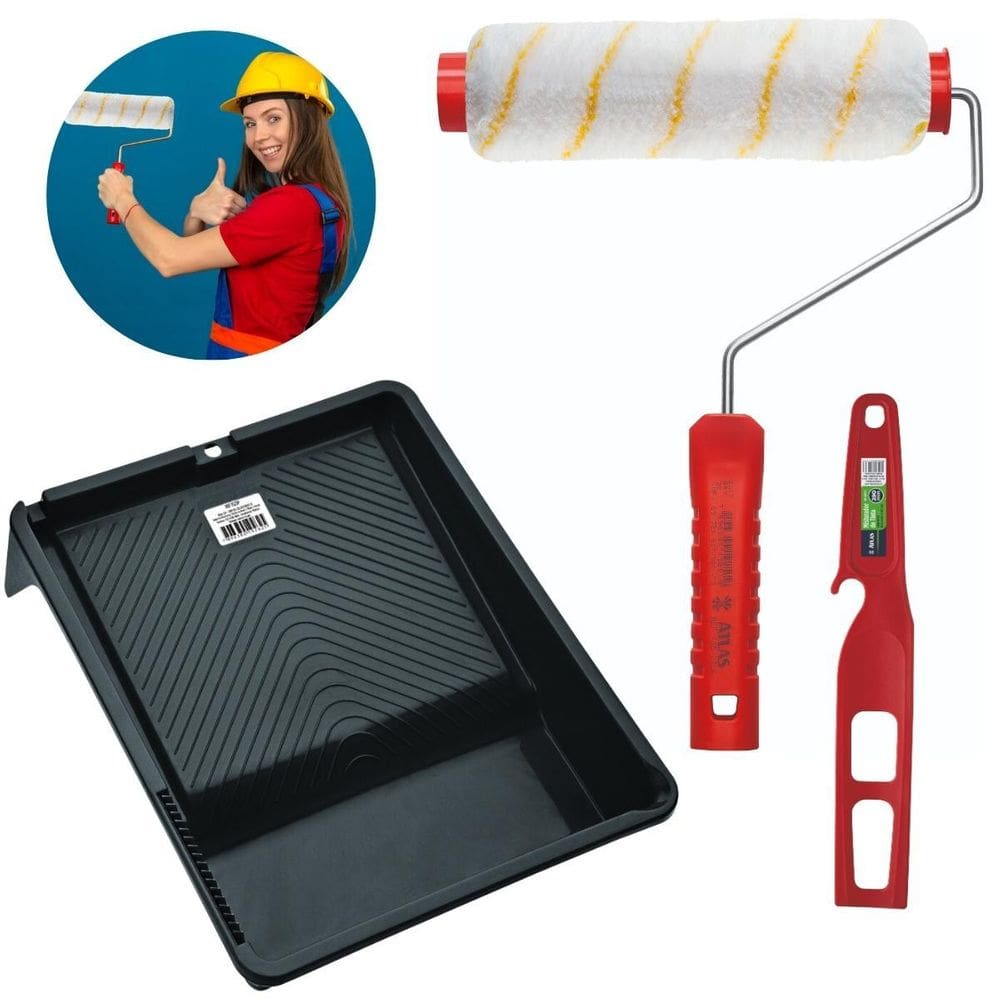 Rolo Antirespingo + Suporte 23Cm + Bandeja 2,7L + Misturador