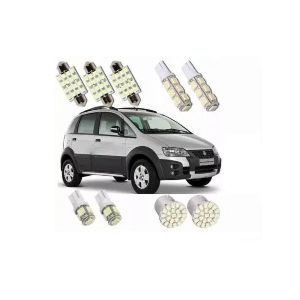 Kit Lâmpada Led Fiat Idea 2006 2007 2008 2009 2010