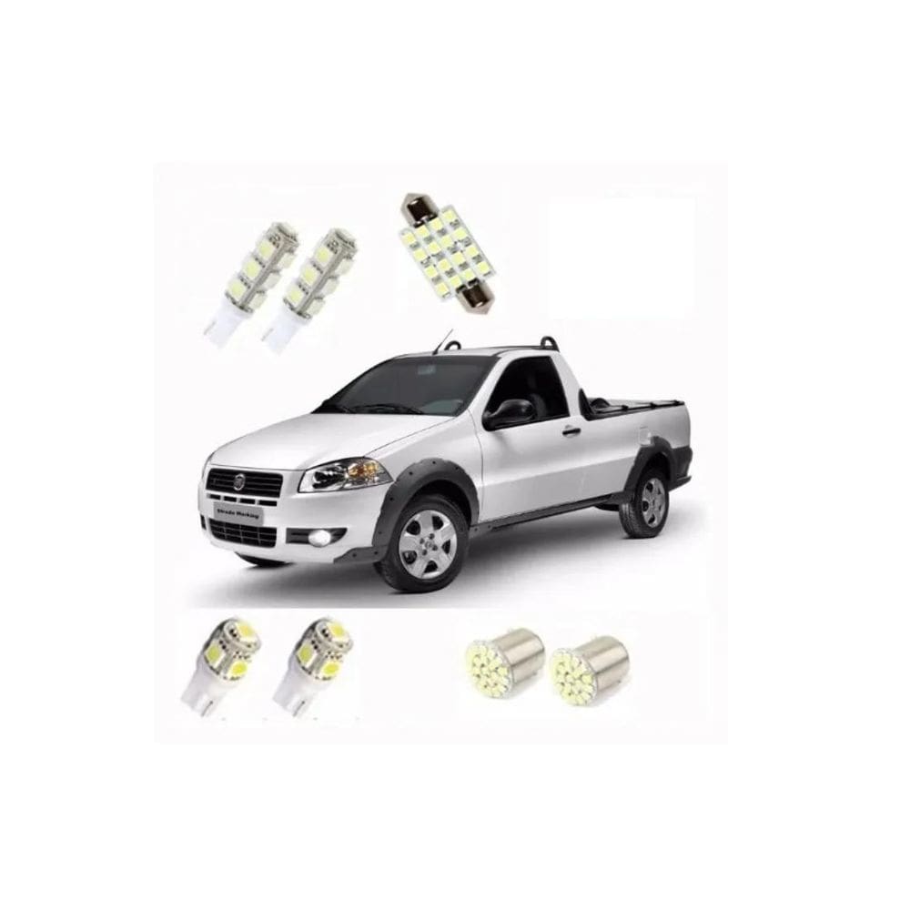 Kit Led Fiat Strada 2007-2012 Blue Lion - Alta Luminosidade