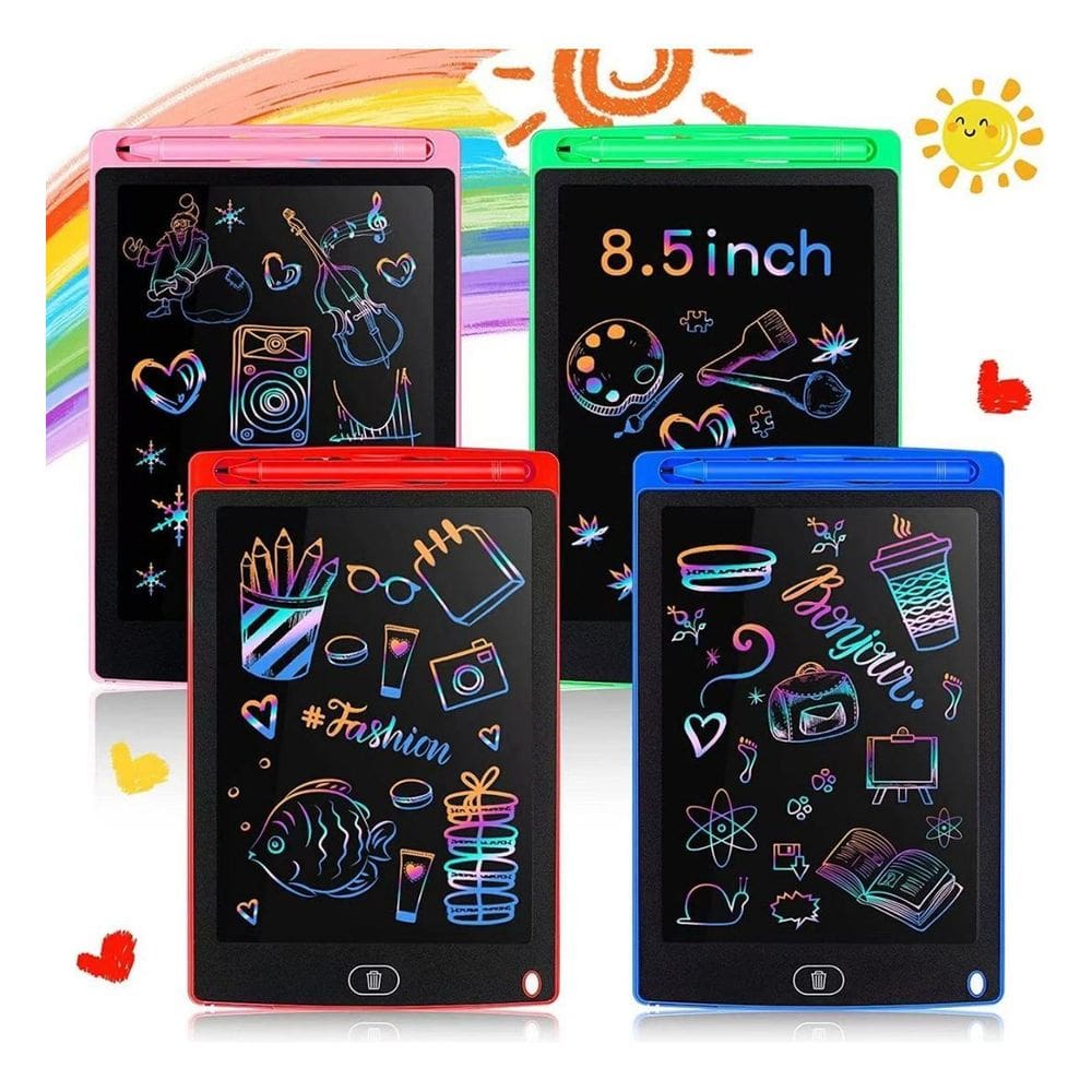 Lousa Mágica Infantil 8,5 LCD Tablet Desenho - Preto