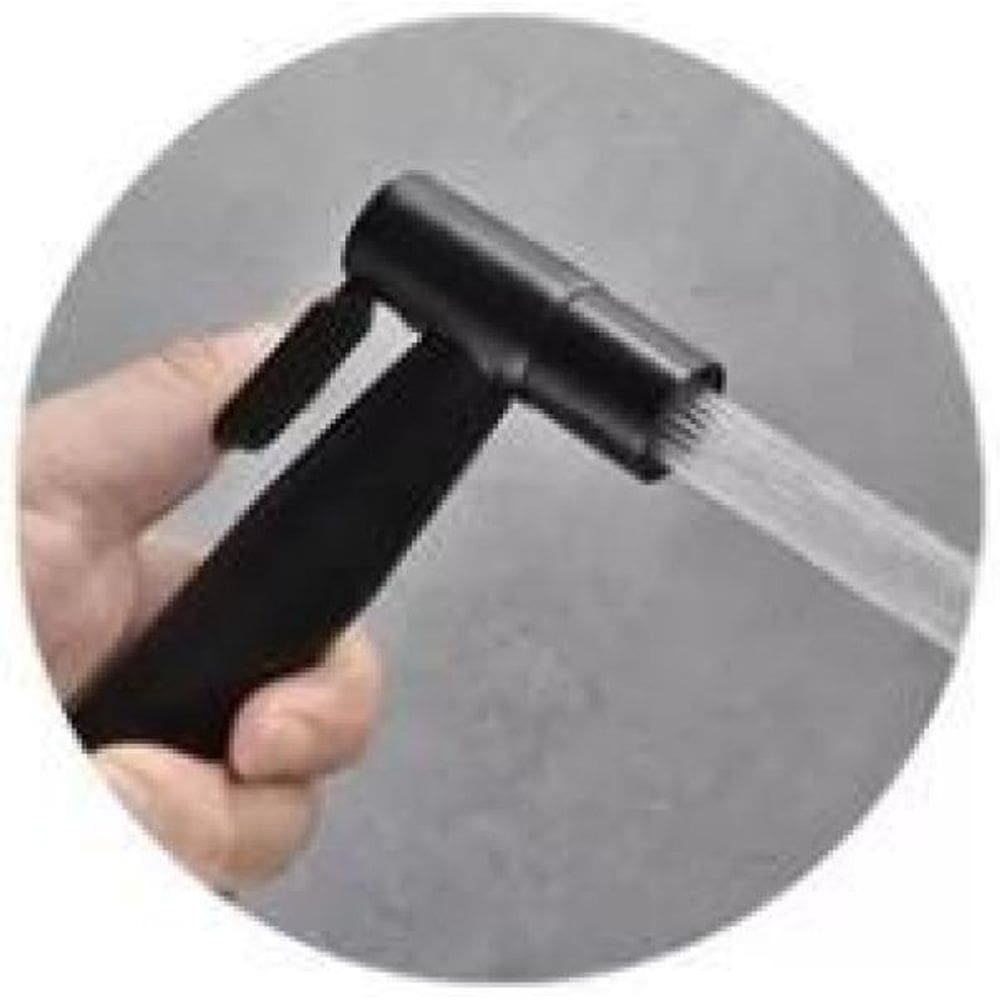 Ducha Higiênica Preta 1/4 Volta Luxo Gatilho Inoxidável 304