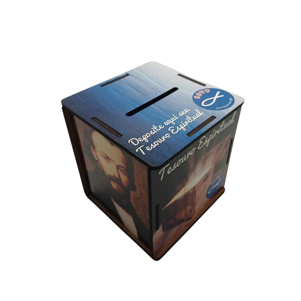 Caixa Cofre Tesouro Espiritual Para Conferências