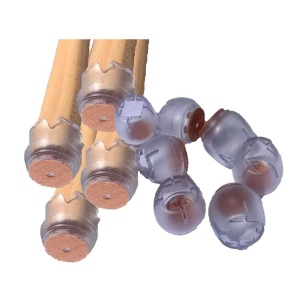 Protetor Silicone Para Casa Pé Cadeira Kit 8 Pcs Feltro