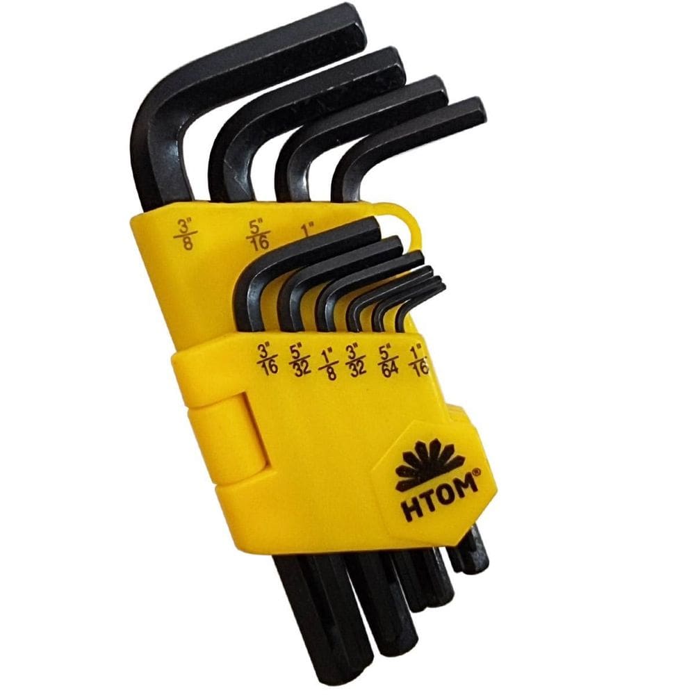 Jogo 10 Chave Allen Hexagonal Polegadas Htom