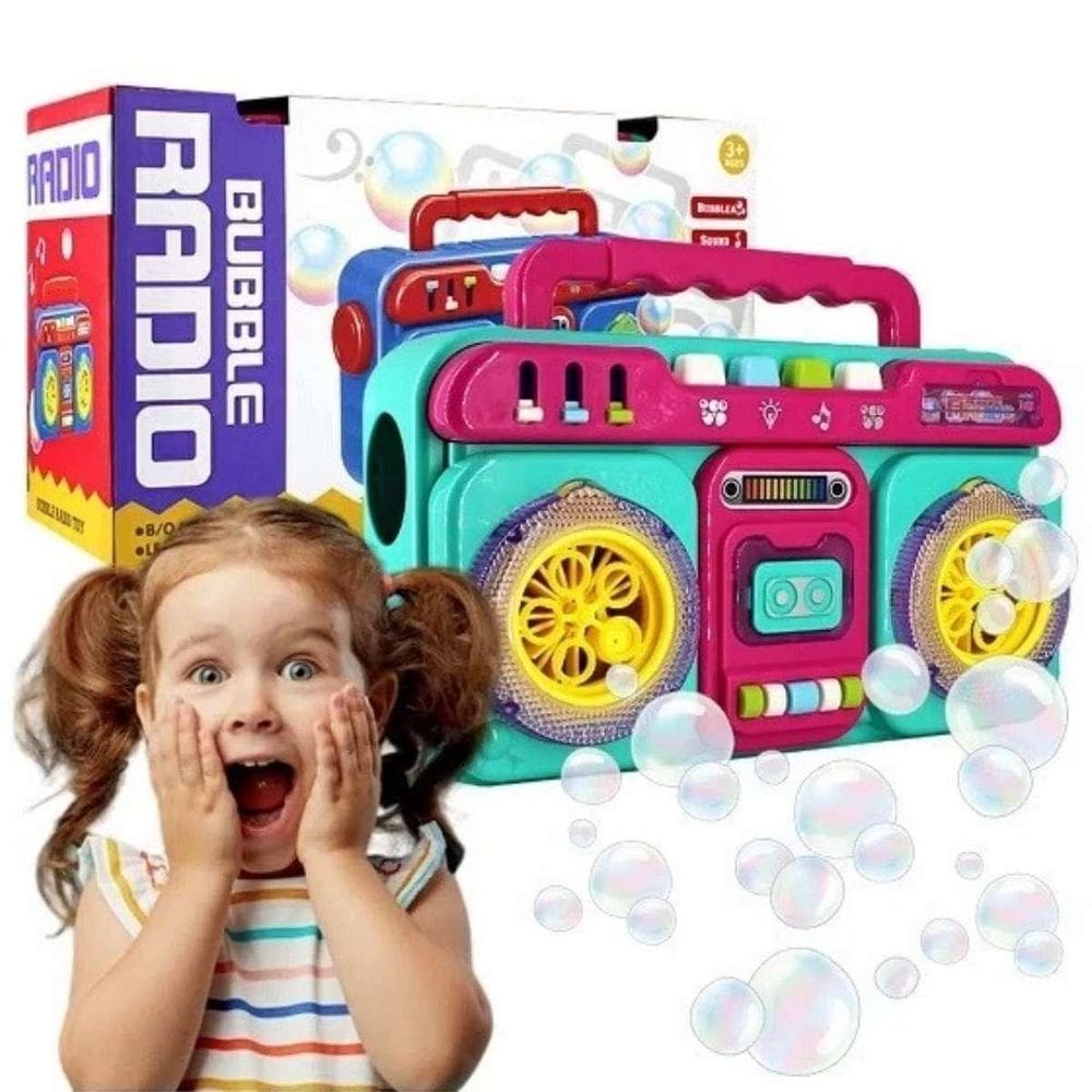 Rádio Bolha Solta Sabão Som Luz E Música Entrega Rápida