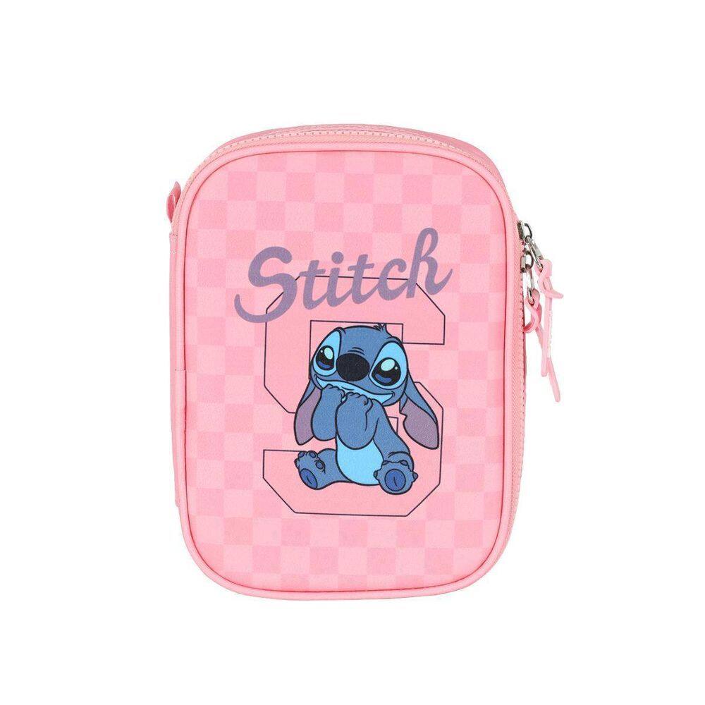 Estojo Stitch Box Meninas Escolar Infantil Passeio Teen Rosa
