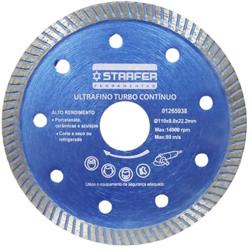 Disco Diamantado Turbo Contínuo Para Porcelanato - Starfer