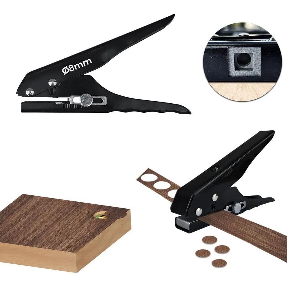 2X Alicate Perfurador De Fita De Borda Tapa Furos 8,0Mm