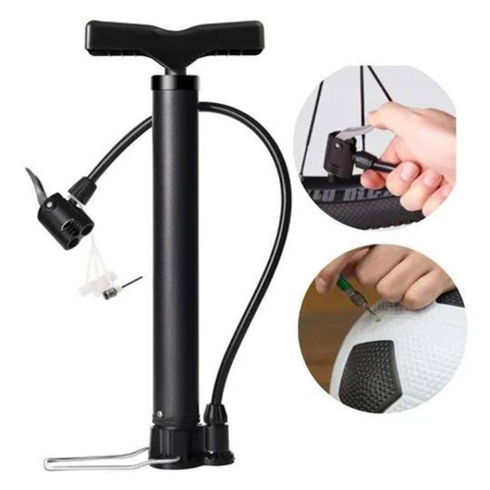 2X Bomba De Ar Encher Pneu Bicicleta Moto Bola Multi Bico In