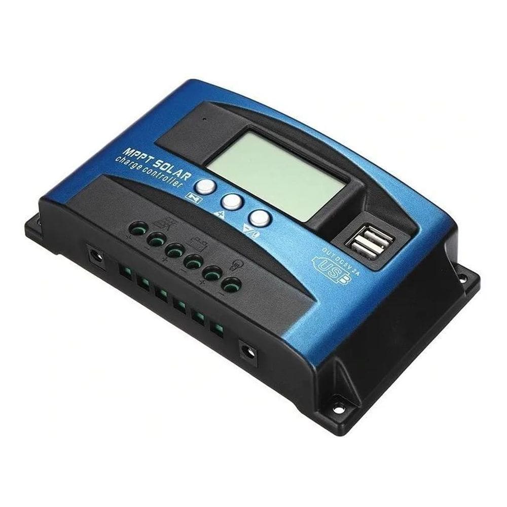 Controlador Solar PWM 12/24V 100A - Função SOC