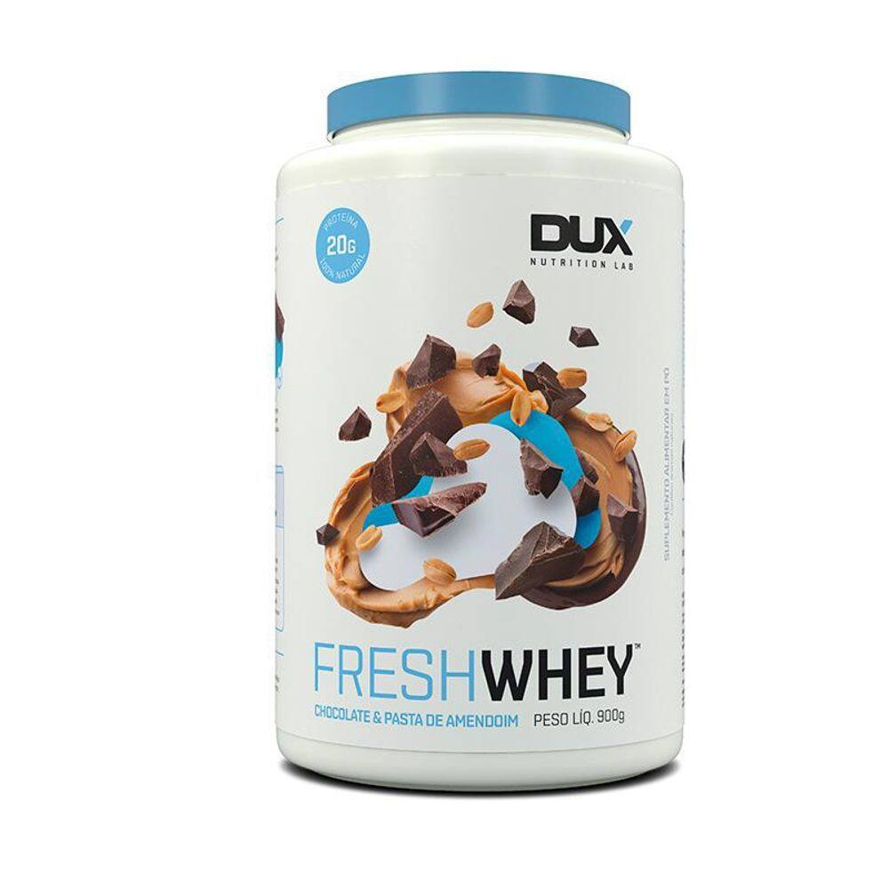Fresh whey 900g chocolate e pasta de amendoim dux nutrition