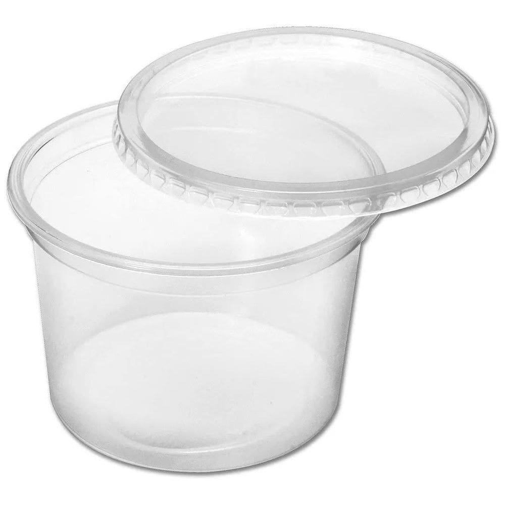 Pote Plástico Redondo Com Tampa Bolo De Pote 500Ml C/288