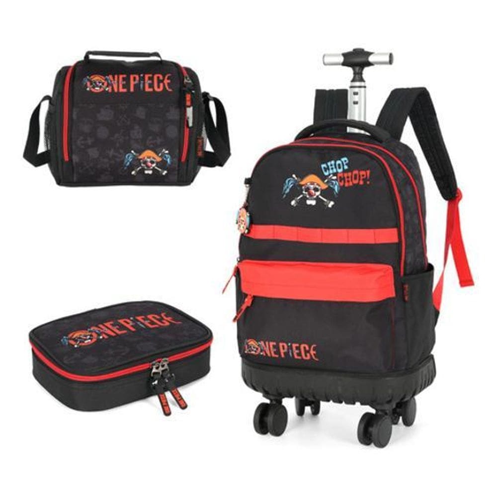Kit Mochila Carrinho 360  One Piece Netflix