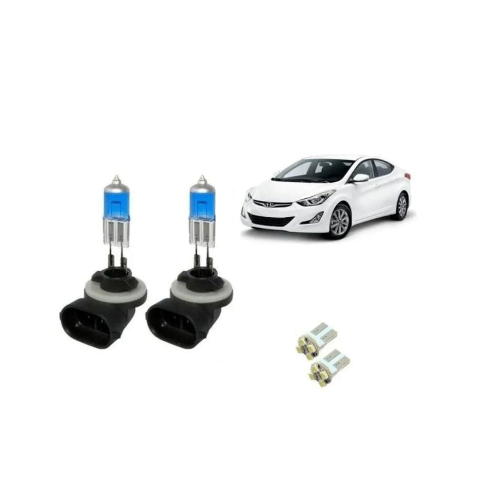 Lampada Super Branca Farol Milha 8500K Hyundai Elantra