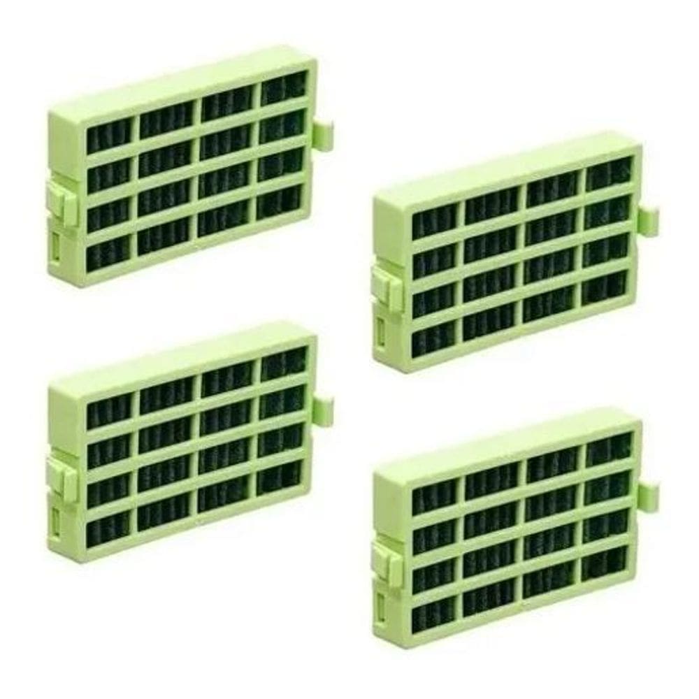 2X Kit 4 Filtro Verde Antiodor Compatível Consul Crm56 Crm55