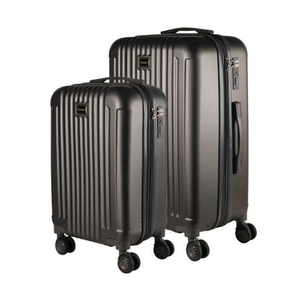 Conjunto Mala 23Kg + Mala 10Kg Expansível Grafite Maldivas