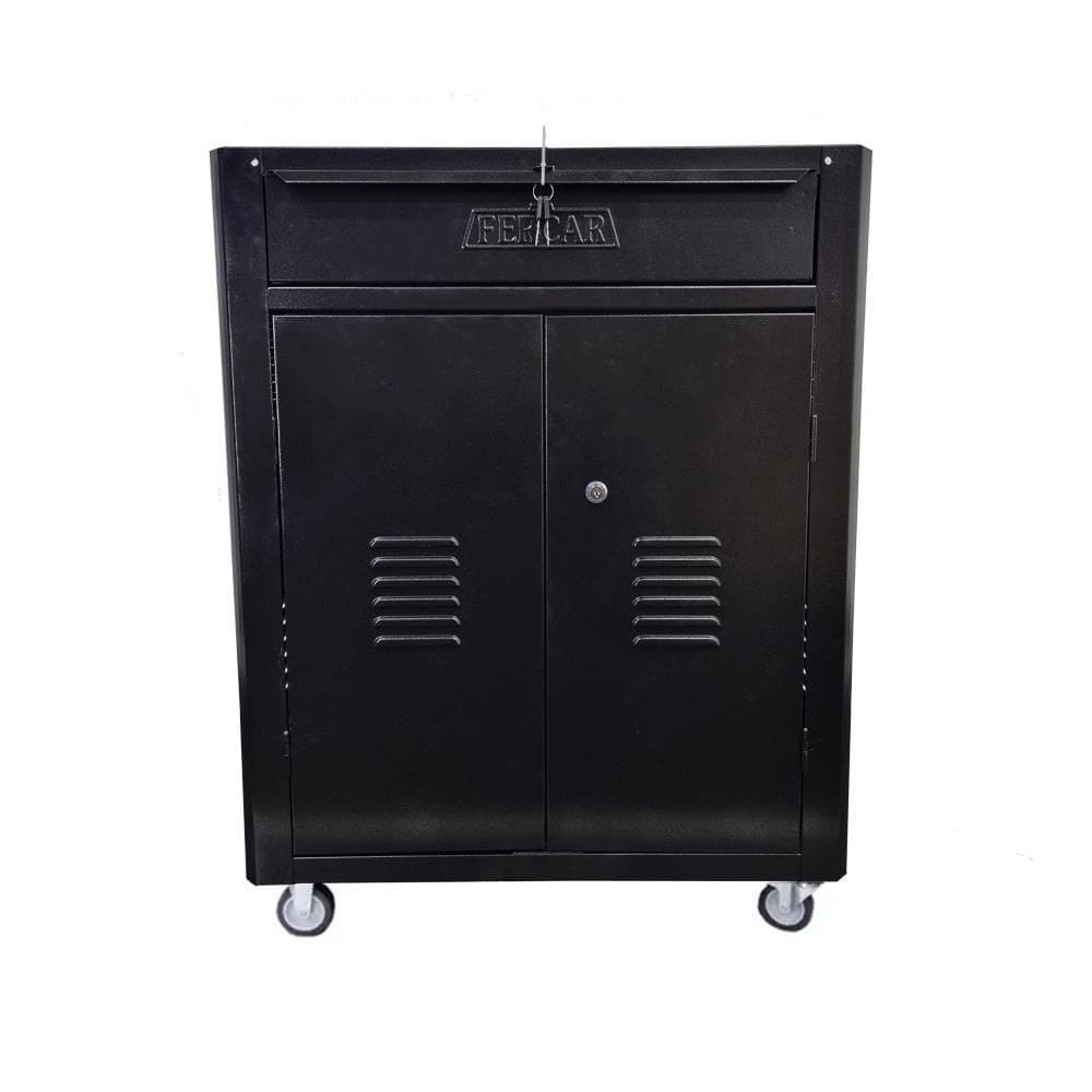 Carrinho De Ferramentas Com 01 Gaveta C-07 Todo Preto Fercar