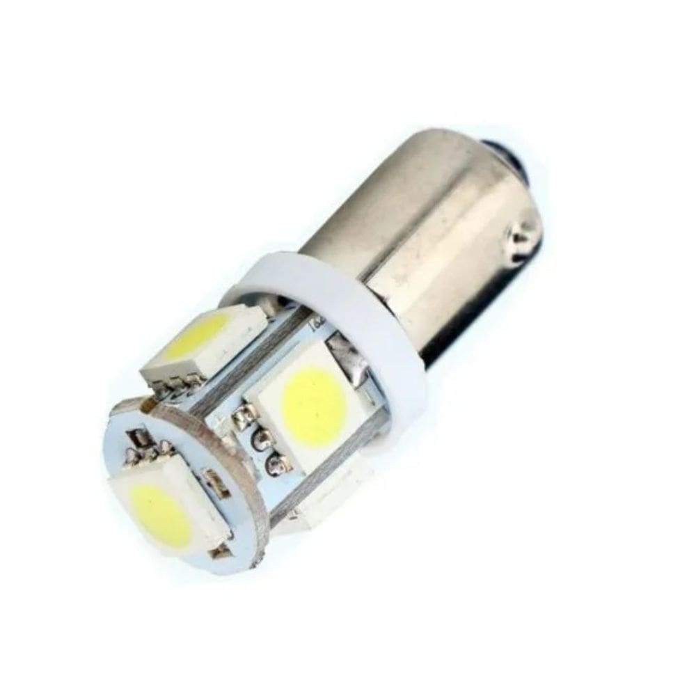 Kit 10 Lâmpadas LED 69 Ba9s 5LED 12V | Polo 5 LEDs 1W