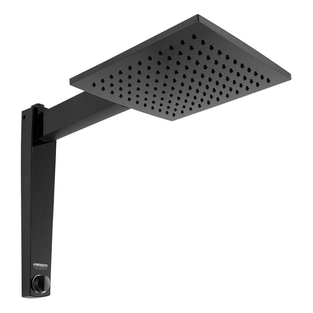 Chuveiro Ducha Lorenzetti Acqua Century Preto 7500W 220V