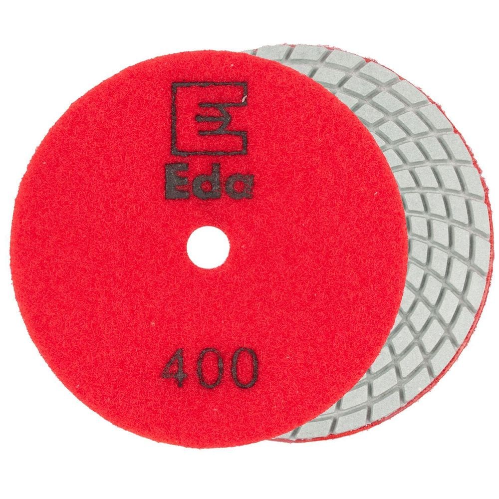 Disco Diamantado 100Mm Brilho Dágua Grão 400 Polimento Pedra