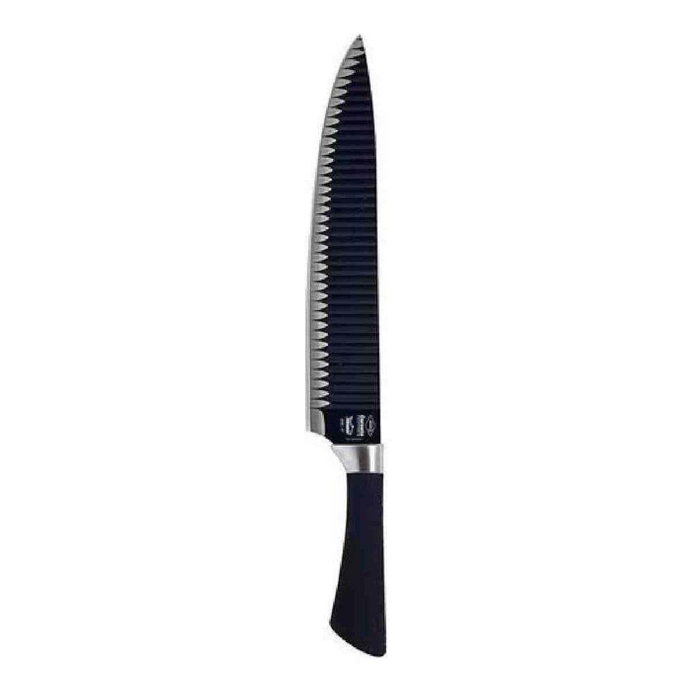 Faca De Cozinha Shark Em Aço Inox 38 Cm Afiada
