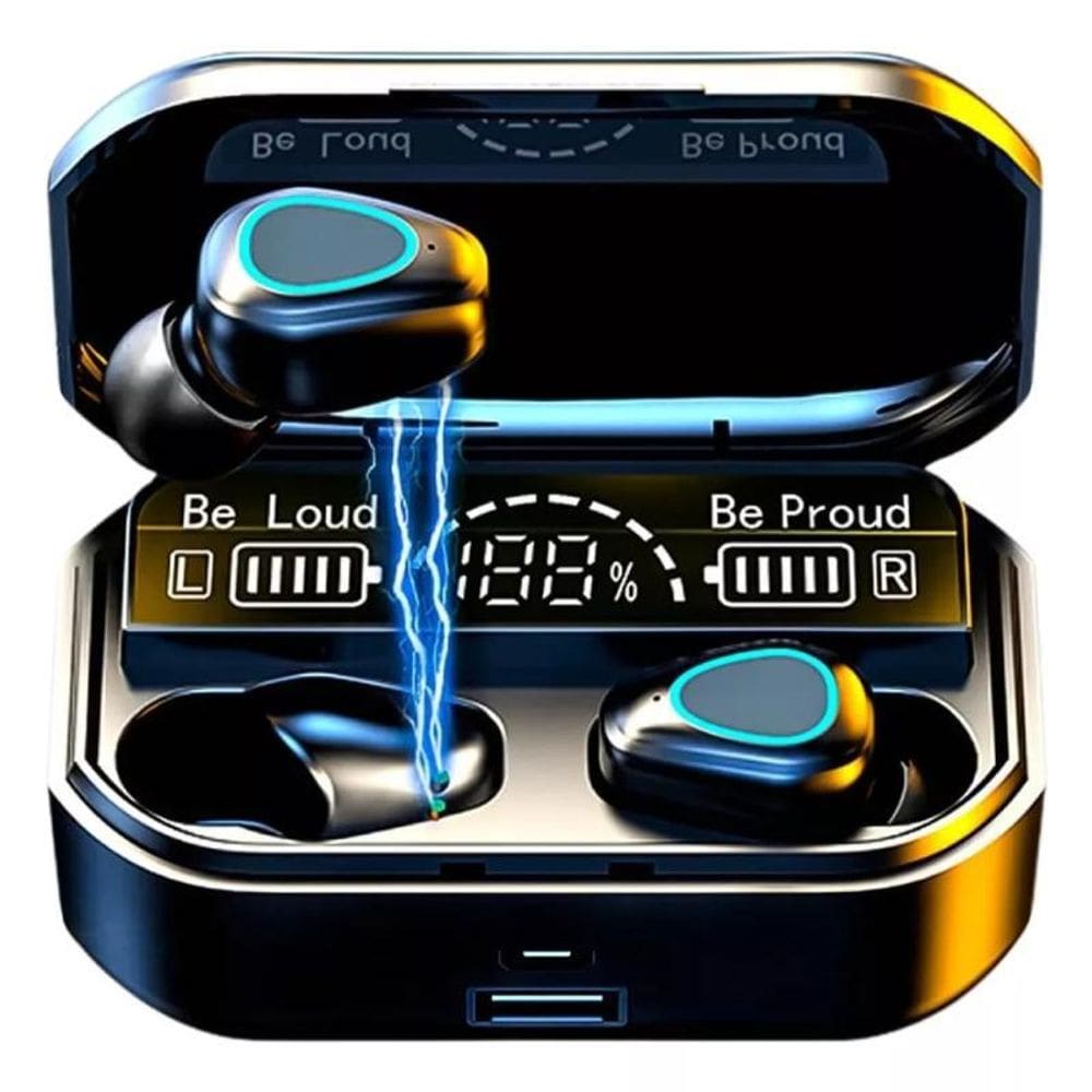 Fone De Ouvido Bluetooth Tws M10 V5.1 2000Mah Ipx7